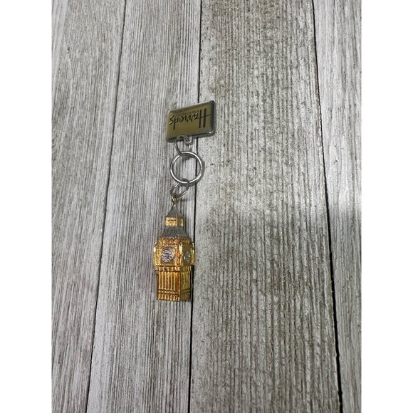 London England Flag Big Ben Keychain Charms Souvenir Gift Keyring Metal Gold - Picture 3 of 7